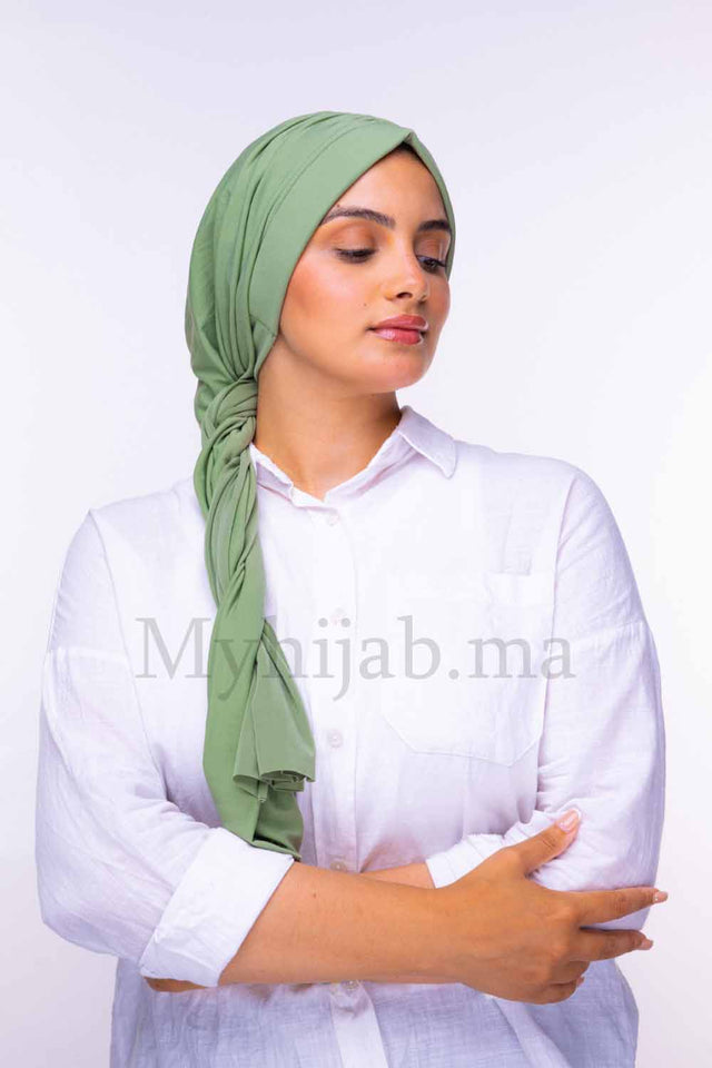 Dubai hijab - vert pale