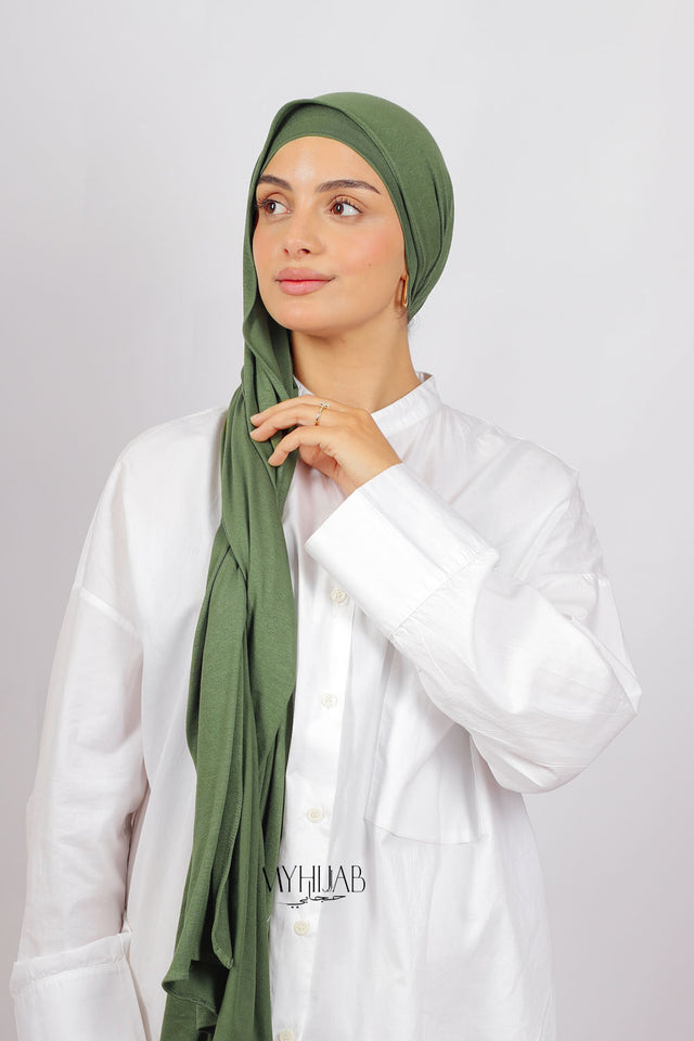 Lycra Bonnet Jasmine - Vert