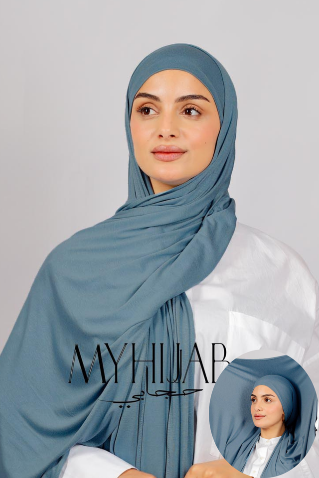 Lycra Bonnet Jasmine - Blue jeans
