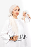 Foulard Lycra Dégradé - Beige milk