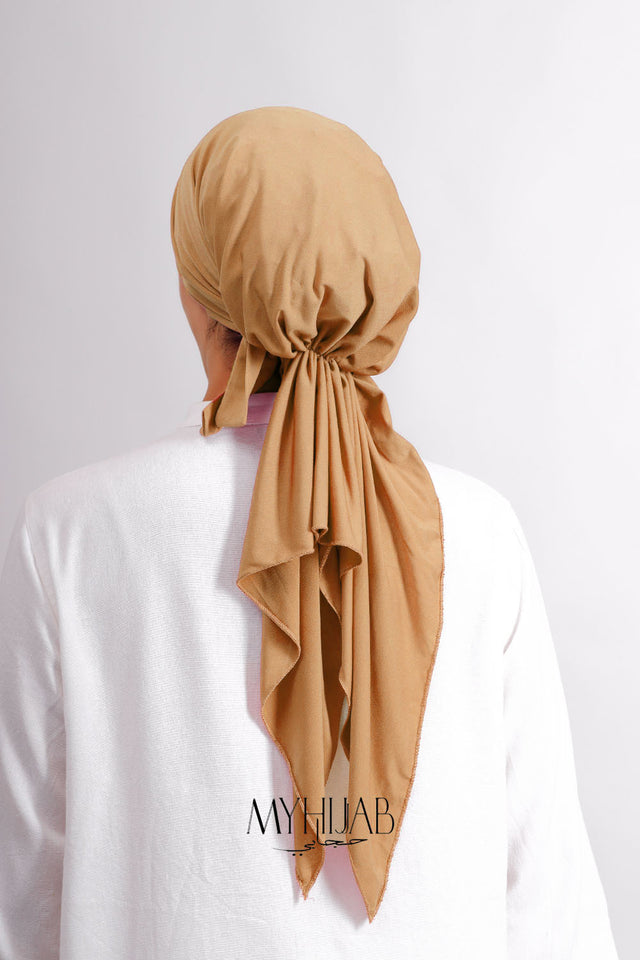 Turban Miral – Beige foncé