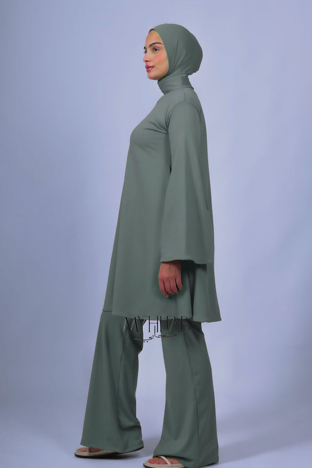 Burkini Ayla - Vert pastelle