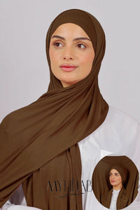 Lycra Bonnet Jasmine - Marron Clair
