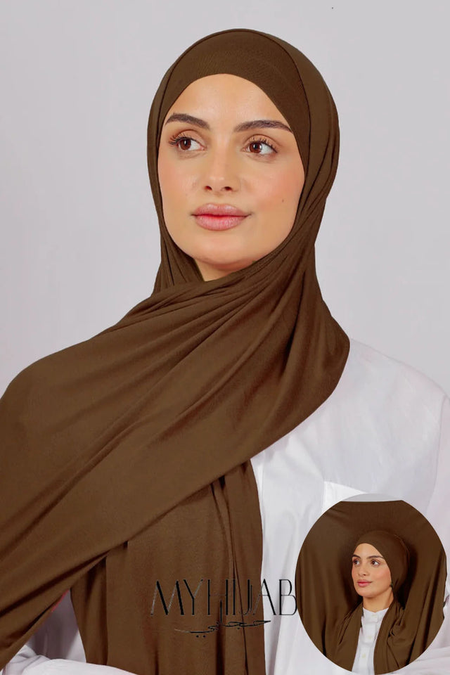 Lycra Bonnet Jasmine - Marron Clair