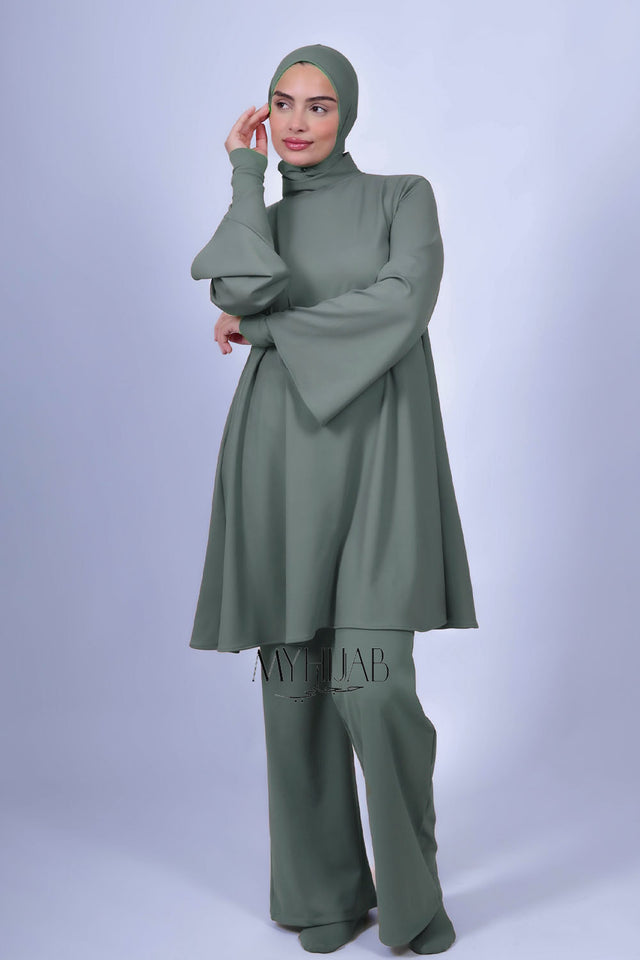 Burkini Ayla - Vert pastelle