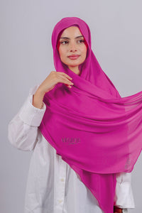 Crepe Bonnet Fermé - Rose fushia