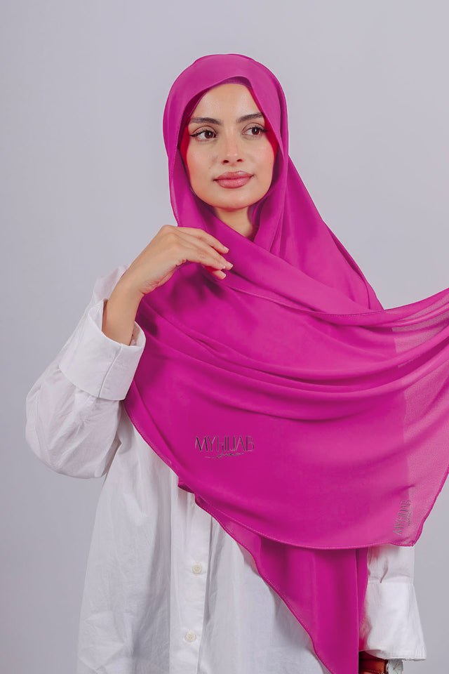 Crepe Bonnet Fermé - Rose fushia