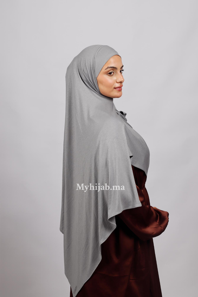 Lycra deux plis - Gris