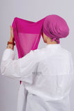 Crepe Bonnet Fermé - Rose fushia