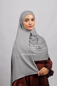 Lycra deux plis - Gris