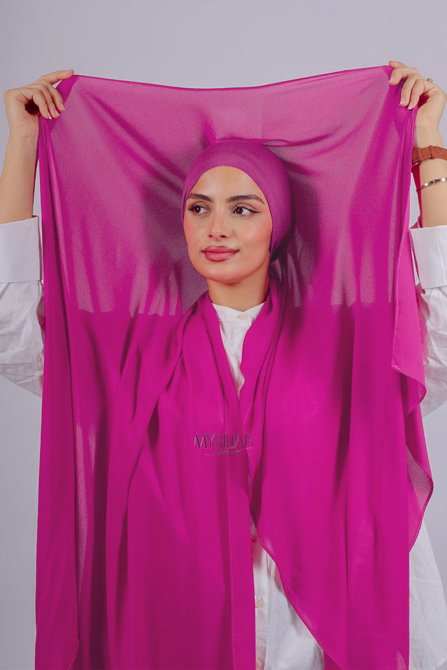 Crepe Bonnet Fermé - Rose fushia