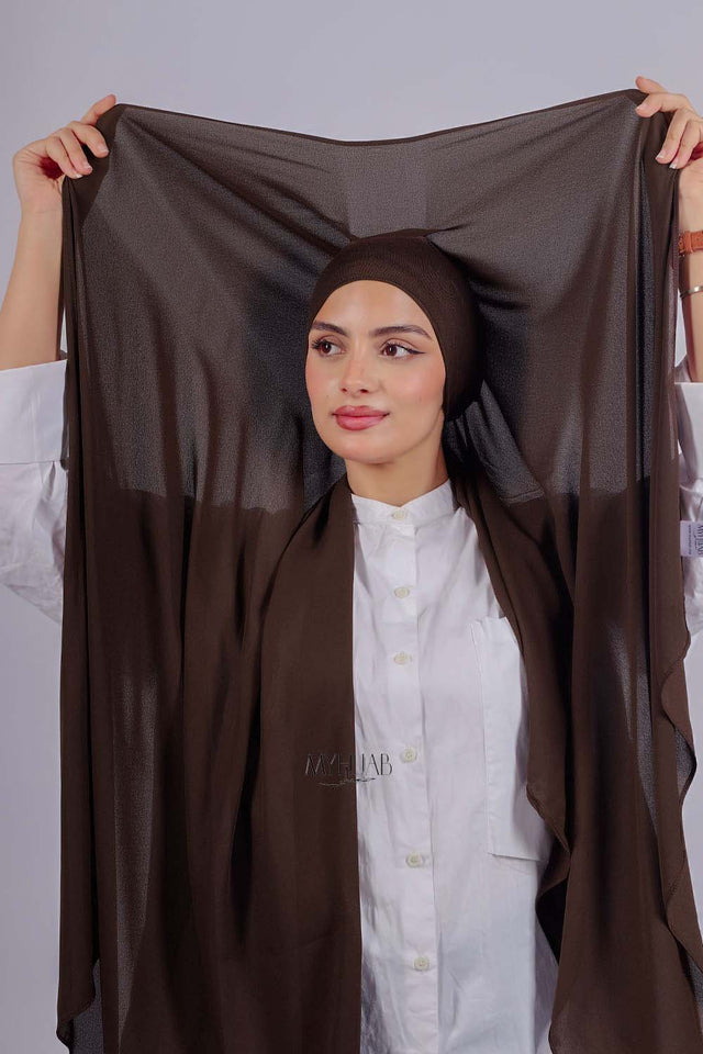 Crepe Bonnet Fermé - Marron foncé