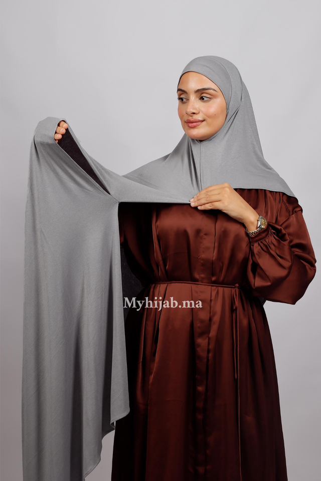 Lycra deux plis - Gris