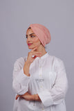 Turban Croisé Cotton - Rose bebe