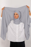 Crepe Bonnet Ninja- Gris clair
