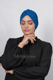 Turban Croisé Cotton - Bleu