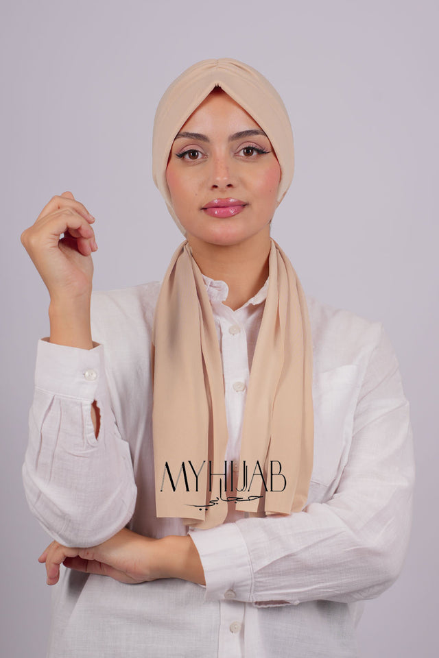 Turban Dubai - Beige clair