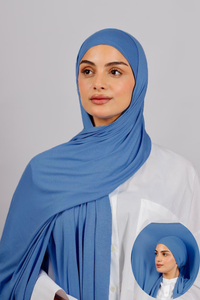 Lycra Bonnet Jasmine - Blue