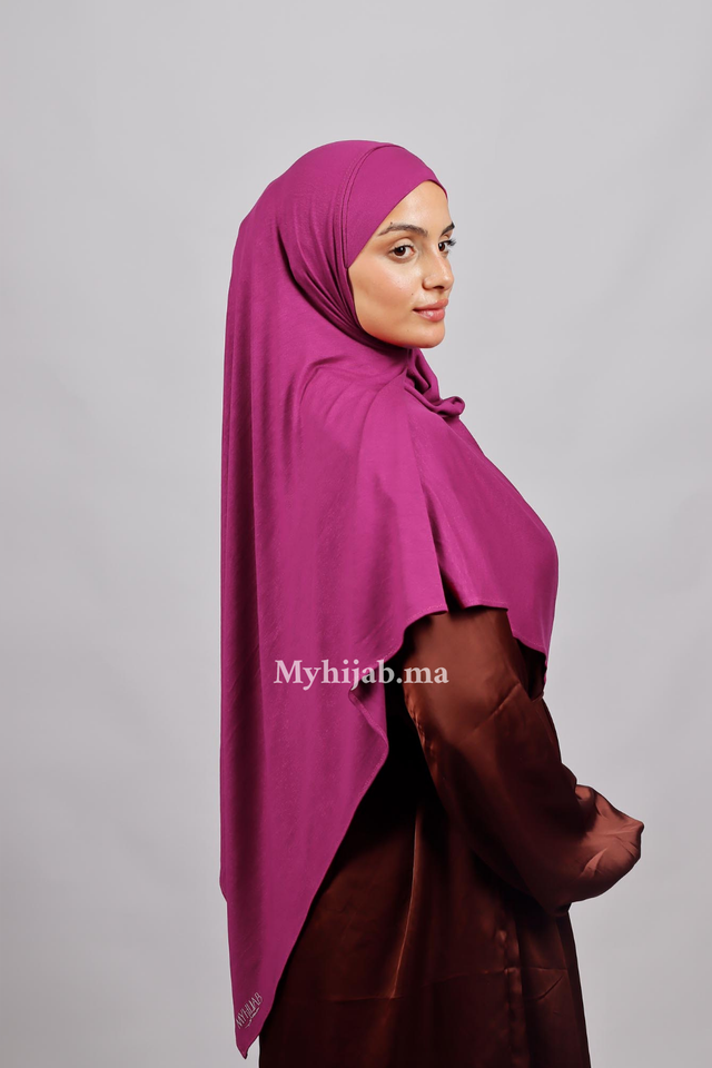 Lycra deux plis - Rose indien