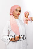 Foulard Lycra Dégradé - Saumane rose