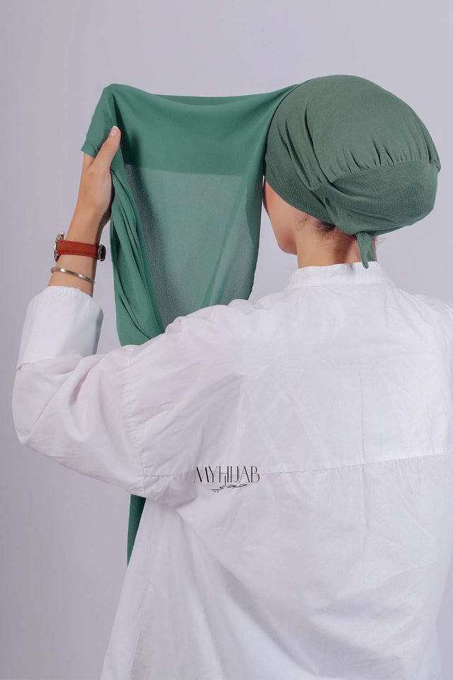 Crepe Bonnet Fermé - Turquoise