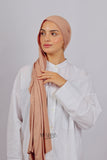 Lycra Bonnet Jasmine - Beige pink fonce
