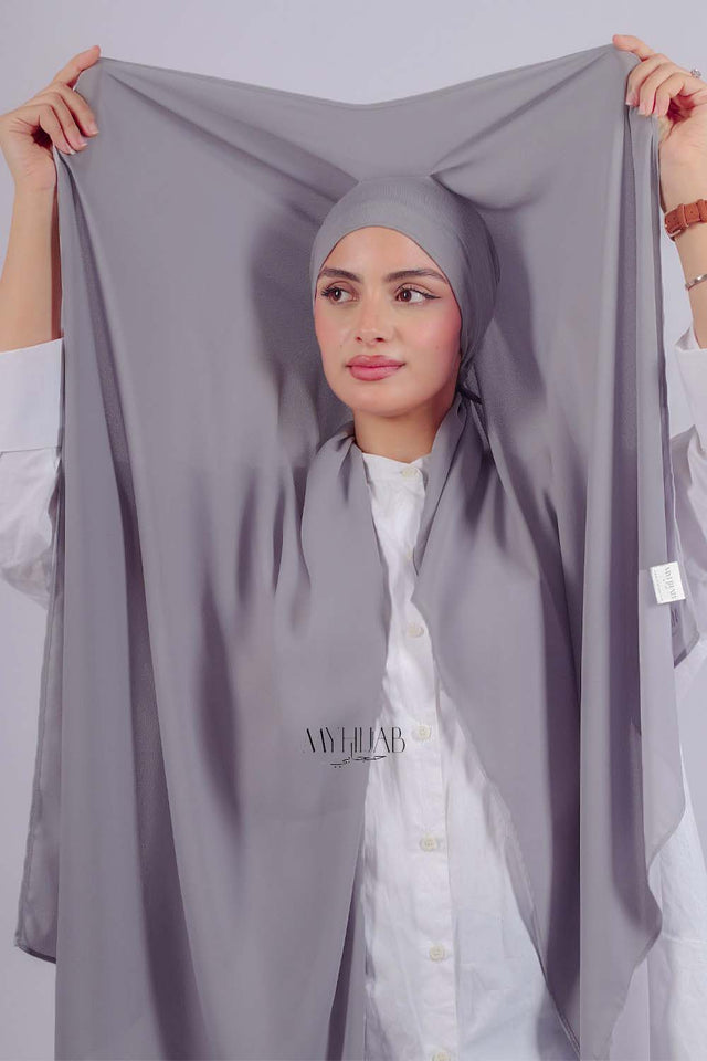 Crepe Bonnet Fermé - Gris
