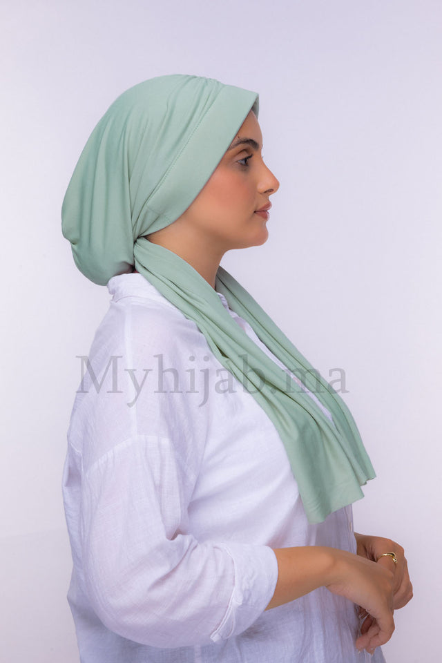 Dubai hijab - Vert pastel