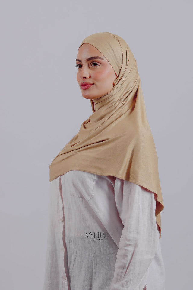 Lycra Tie Back - Beige