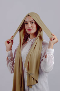 Lycra Tie Back - Beige sable