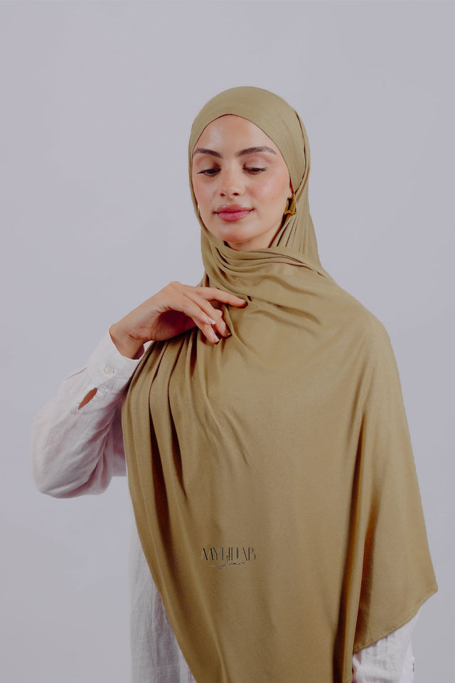 Lycra Tie Back - Beige sable