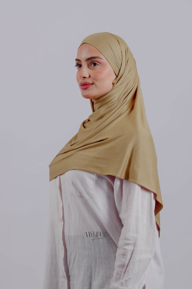 Lycra Tie Back - Beige sable