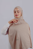 Lycra Tie Back - Beige nude