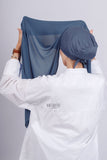 Crepe Bonnet Fermé - Bleu jeans clair