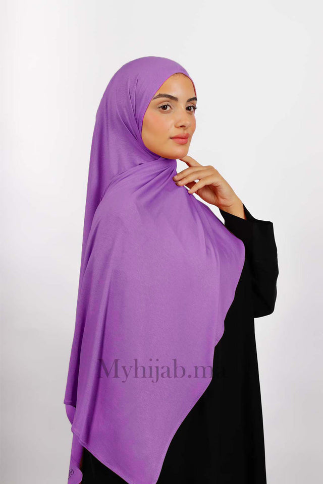 Lycra Coton - violet mauve