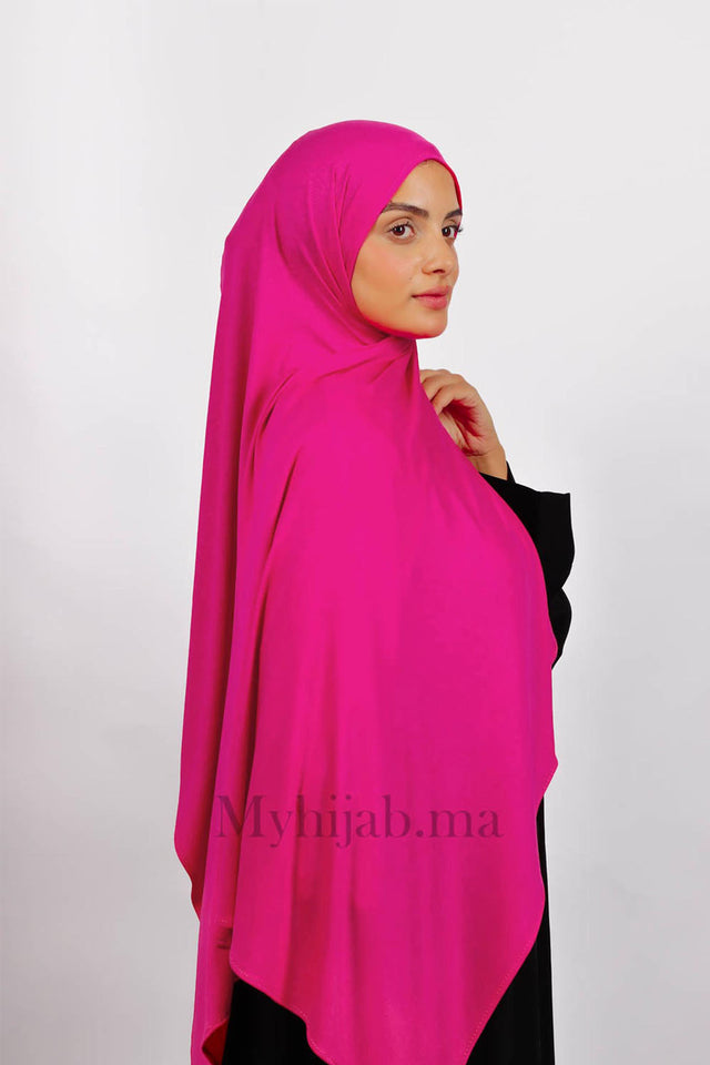 Lycra Coton - Rose fushia