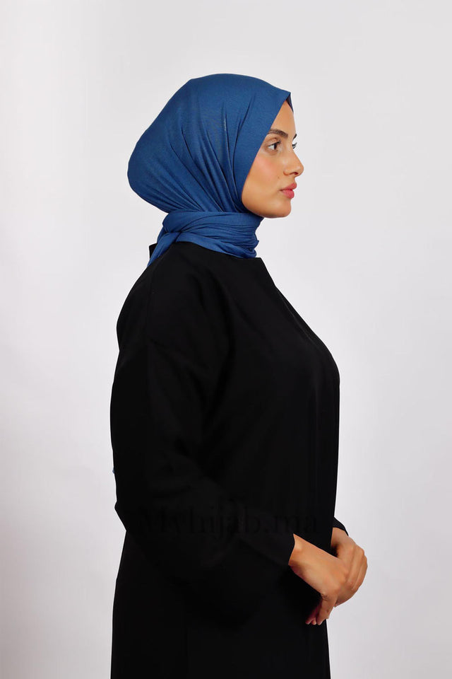 Lycra Coton -Bleu foncé