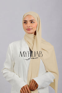 Châle Bonnet -Beige clair