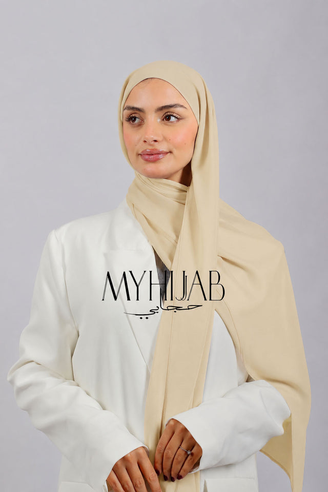 Châle Bonnet -Beige clair