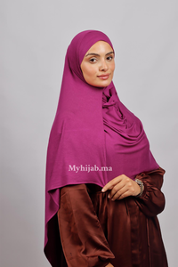 Lycra deux plis - Rose indien