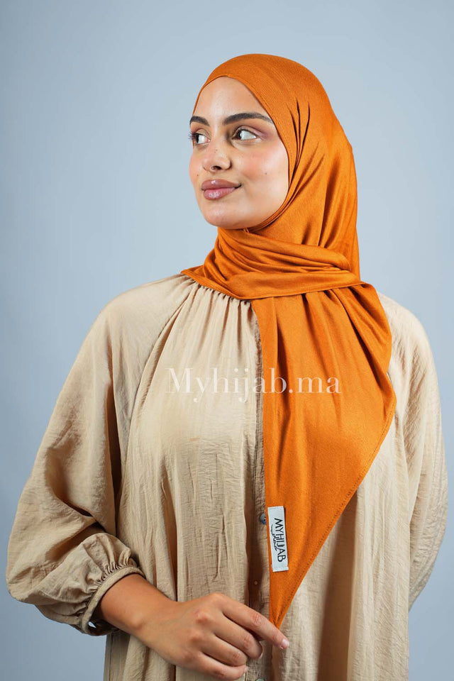 Foular Lycra - Moutarde foncé