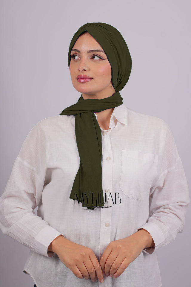 Turban Dubai - Vert olive