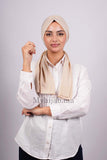 Dubai hijab -  Beige clair