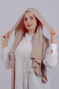 Lycra Tie Back - Beige nude