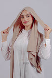 Lycra Tie Back - Beige nude