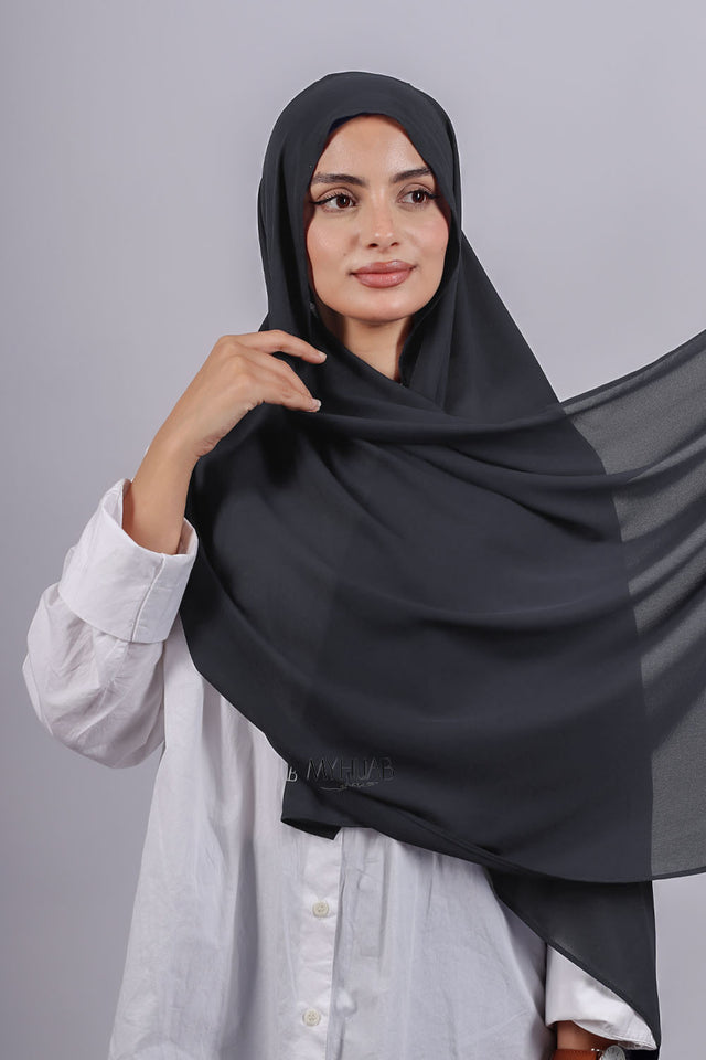Crepe Bonnet Fermé - Gris foncé