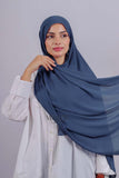 Chale Bonnet Fermé - Bleu jeans foncé