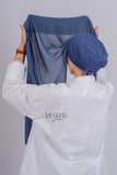 Chale Bonnet Fermé - Bleu jeans foncé
