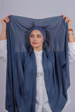 Chale Bonnet Fermé - Bleu jeans foncé