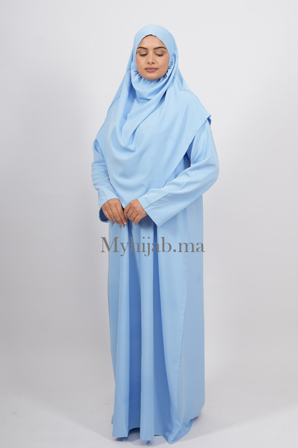 Tenue de Prière Crêpe - Blue ciel